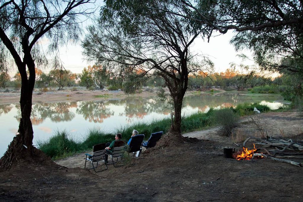 Overnight camp at Noccundra