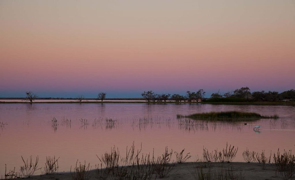 Sunset at Coongie Lakes